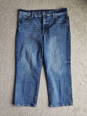 Express high rise straight ankle jeans Size 14 short